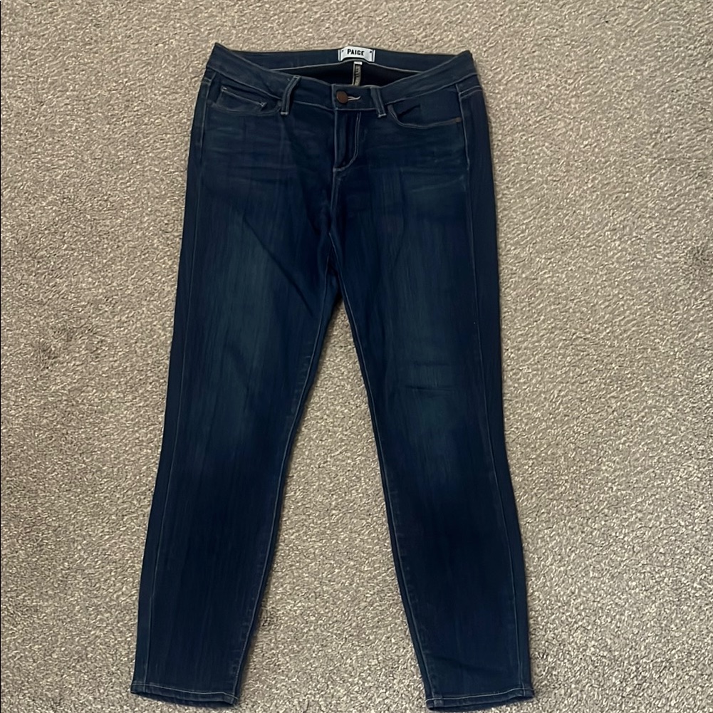 Paige Blue Skinny Jeans Classic Fit Size 29 Verdugo Crop